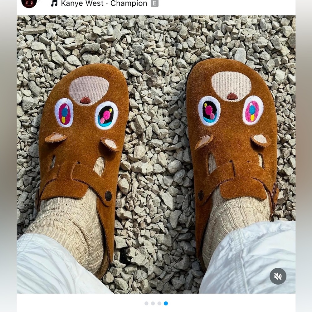 Bearkenstock custom Kanye West Graduation Clogs